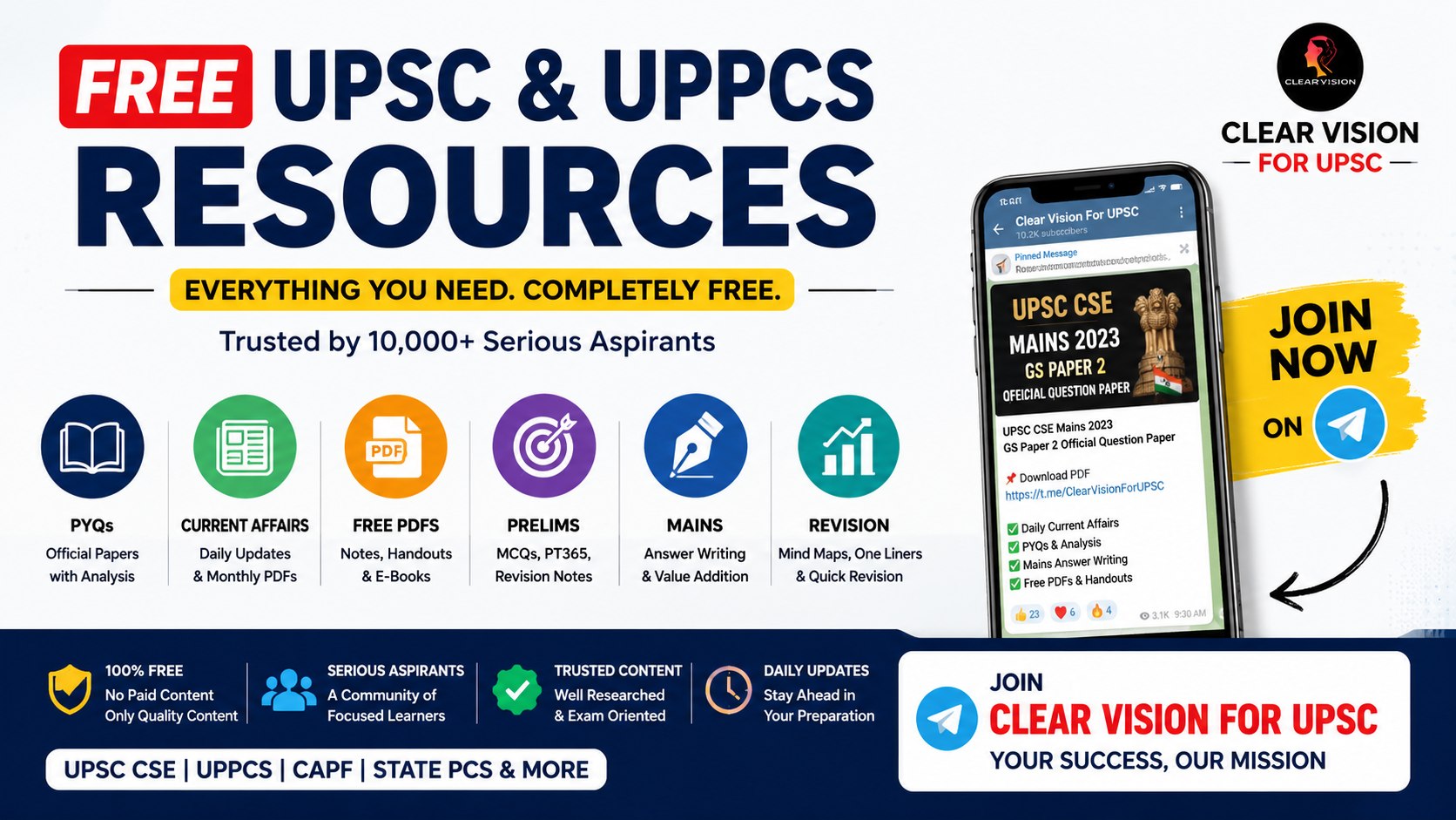 Clear Vision For UPSC