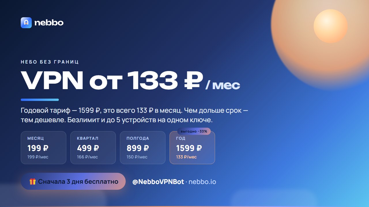 NebboVPN - Небо без границ